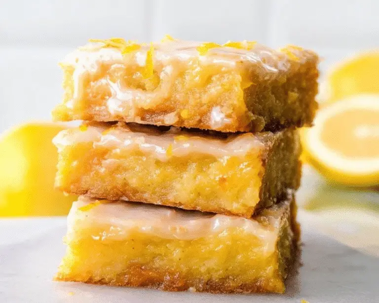 Lemon Brownies For Spring Desserts