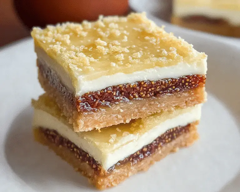 Lemon Fig and Cream Cheese Bars For Spring Desserts