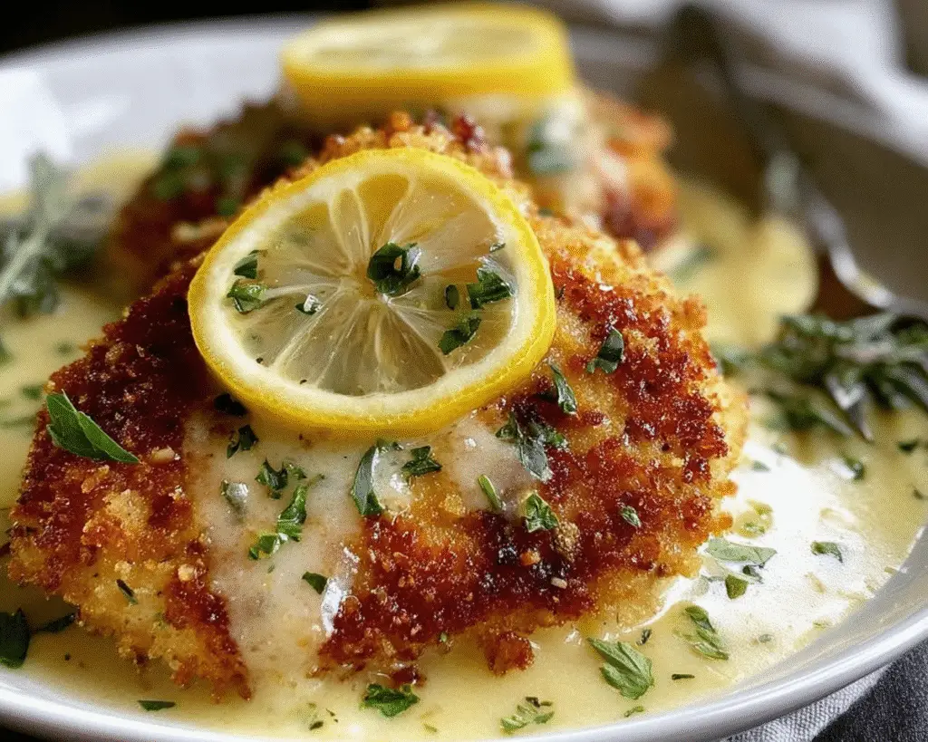 Lemon Pecorino Crusted Chicken For Spring Dinner