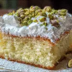 Lemon Pistachio Ricotta Cloud Cake