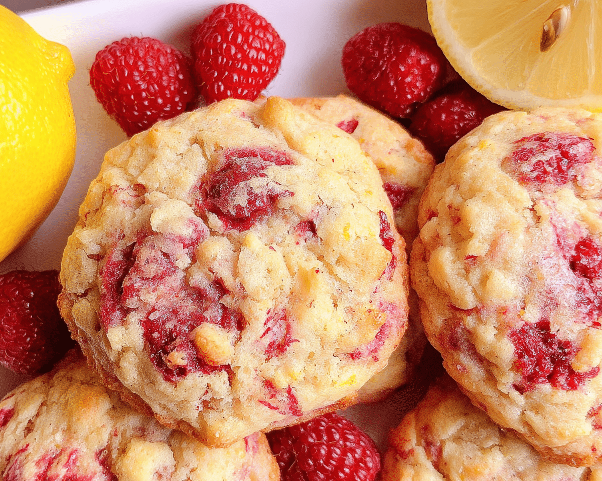 Lemon Raspberry Cookies For Spring Desserts
