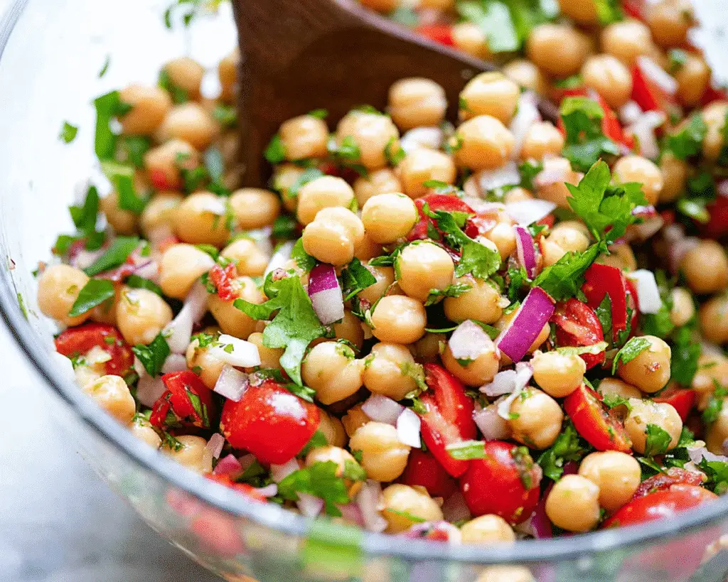 Mediterranean Chickpea Salad For Spring
