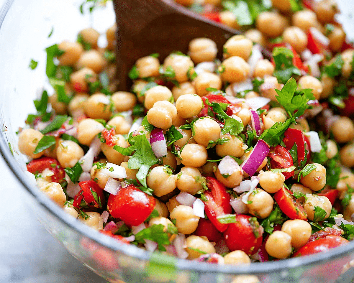 Mediterranean Chickpea Salad For Spring