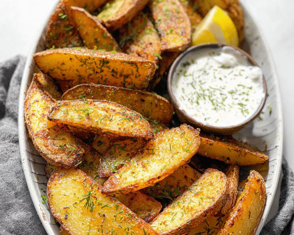 Mediterranean Potato Wedges For Spring Dinner