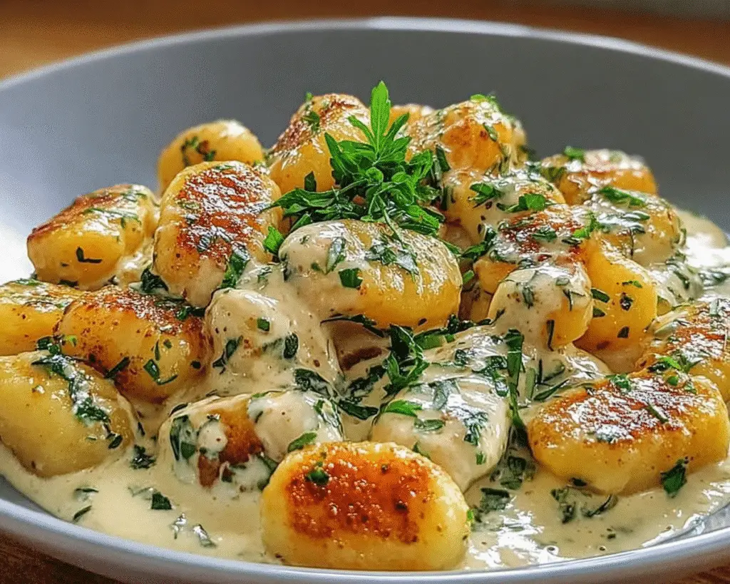 Millionaire Gnocchi with Creamy Sauce