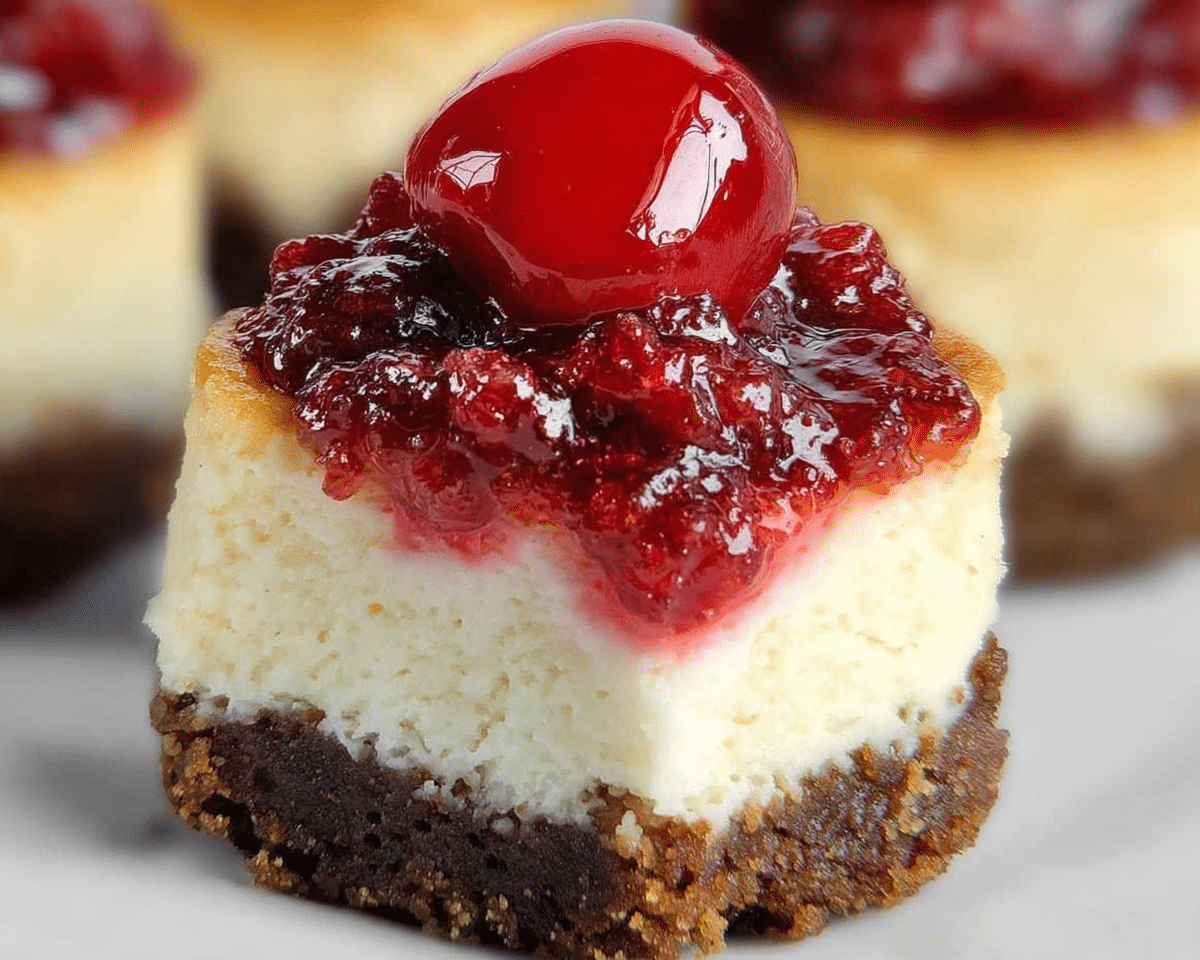 Mini Cherry Cheesecake For Spring