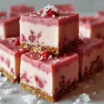 No-Bake Strawberry Fudge Squares For Spring