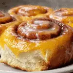 Peach Pie Cinnamon Rolls For Spring Desserts