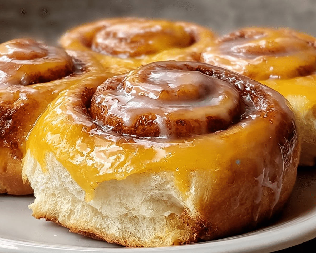 Peach Pie Cinnamon Rolls For Spring Desserts