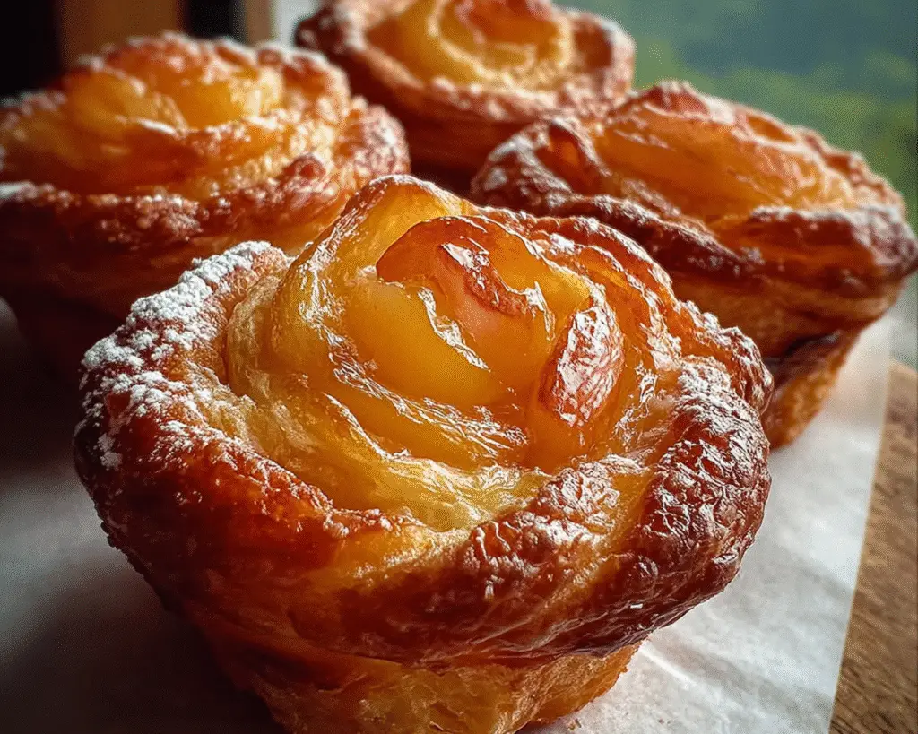 Peach Pie Cruffins