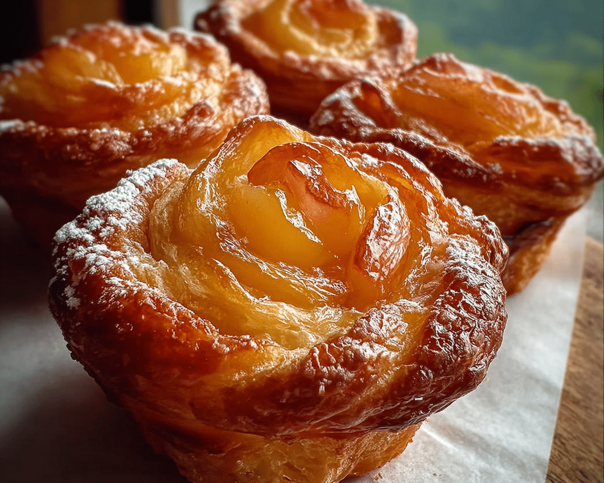 Peach Pie Cruffins