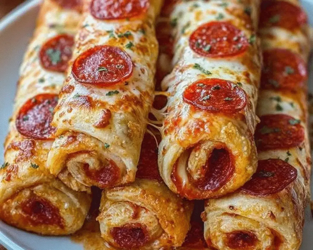 Pepperoni Pizza Roll Breadsticks