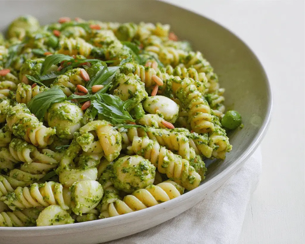 Pesto Pasta Salad For Spring Dinner