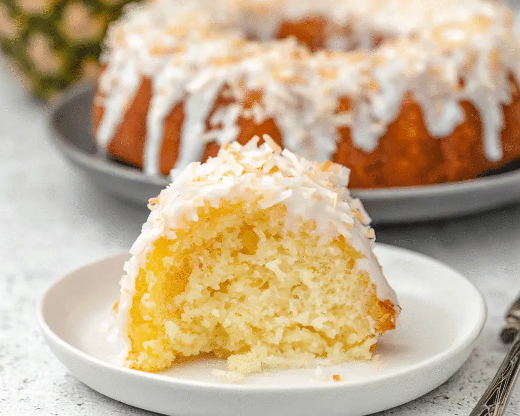 Pineapple Coconut Bundt Cake For Spring