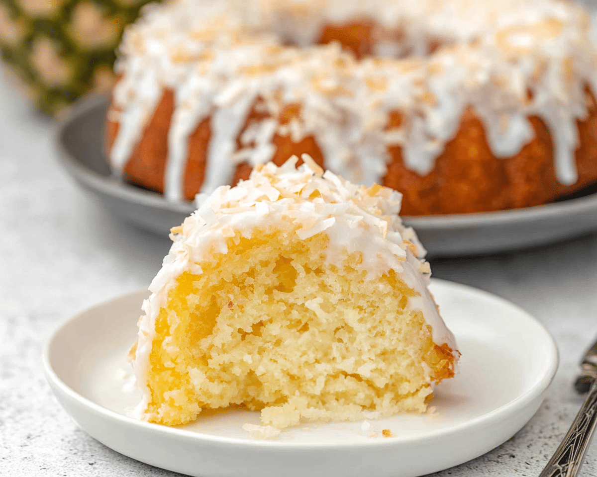 Pineapple Coconut Bundt Cake For Spring