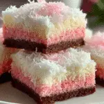 Pink Coconut Snowball Cake Bars