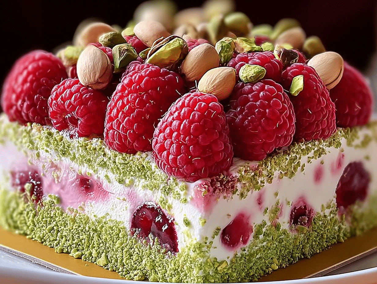 Pistachio Raspberry Dream Cake