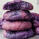 Purple Blueberry Cookies For Spring Desserts