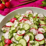 Radish and Cucumber Salad For Spring