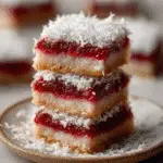 Raspberry Coconut Bars with Almond Crust For Spring