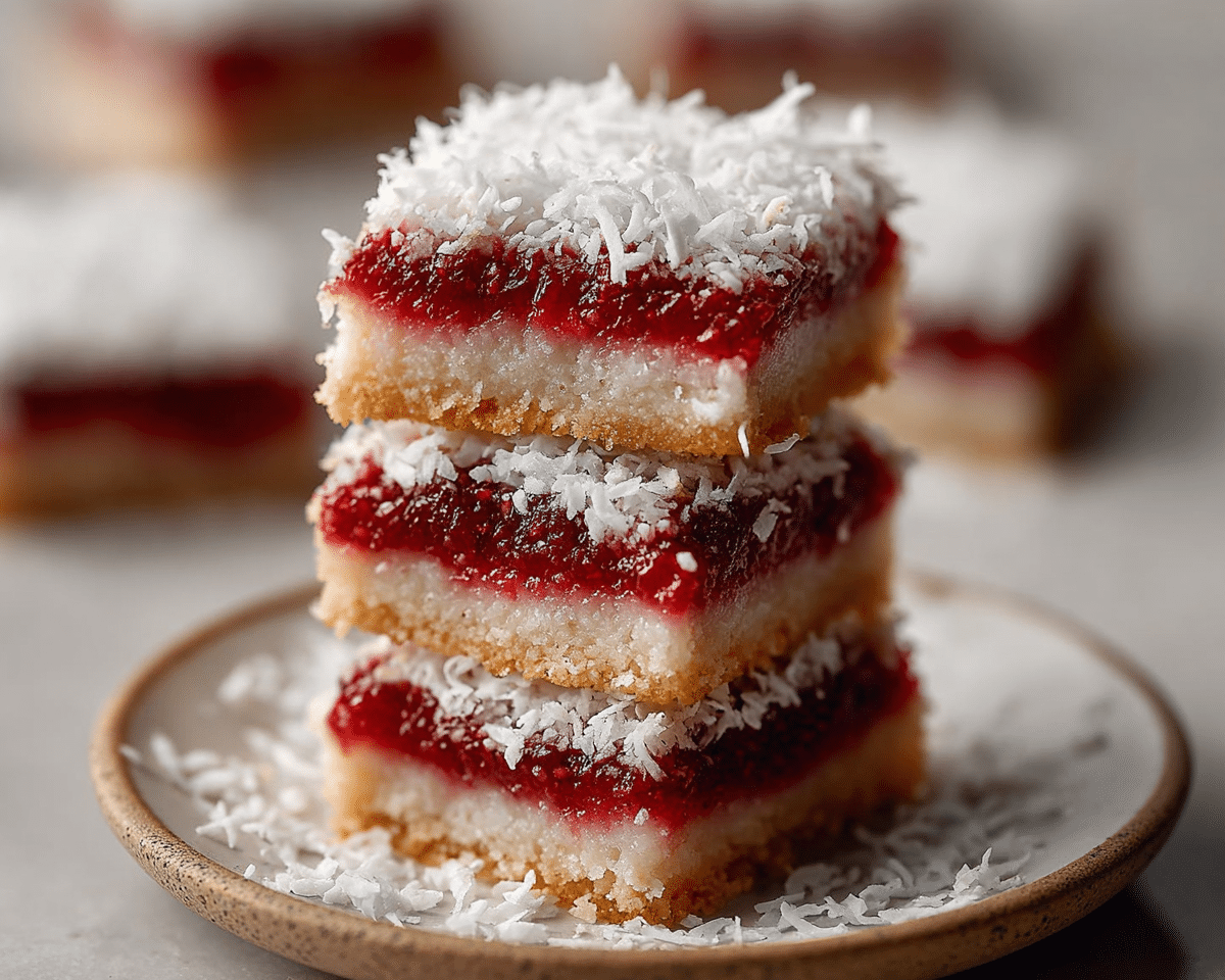 Raspberry Coconut Bars with Almond Crust For Spring