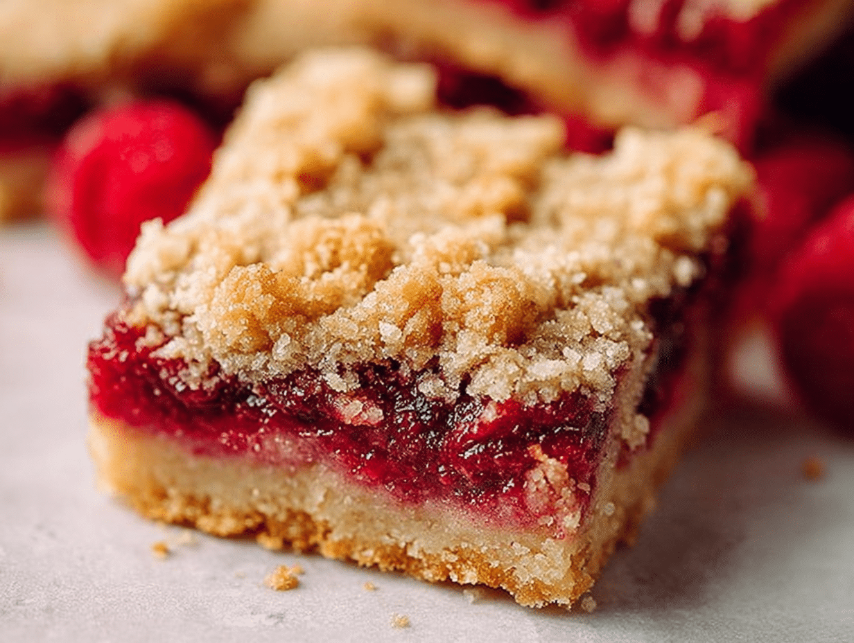 Raspberry Crumb Bars