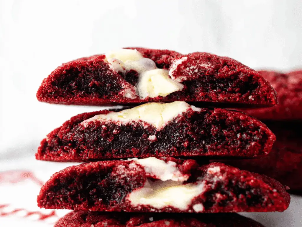 Red Velvet Cookies and Cream Cookies