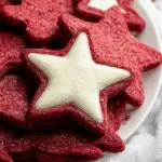 Red Velvet Cut Out Christmas Cookies