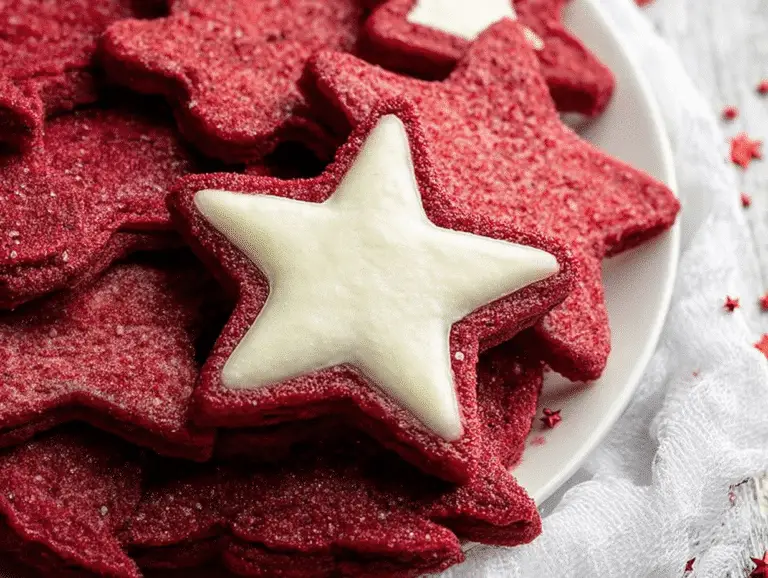 Red Velvet Cut Out Christmas Cookies