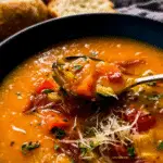 Roasted Vegetable Soup For Spring Dinner