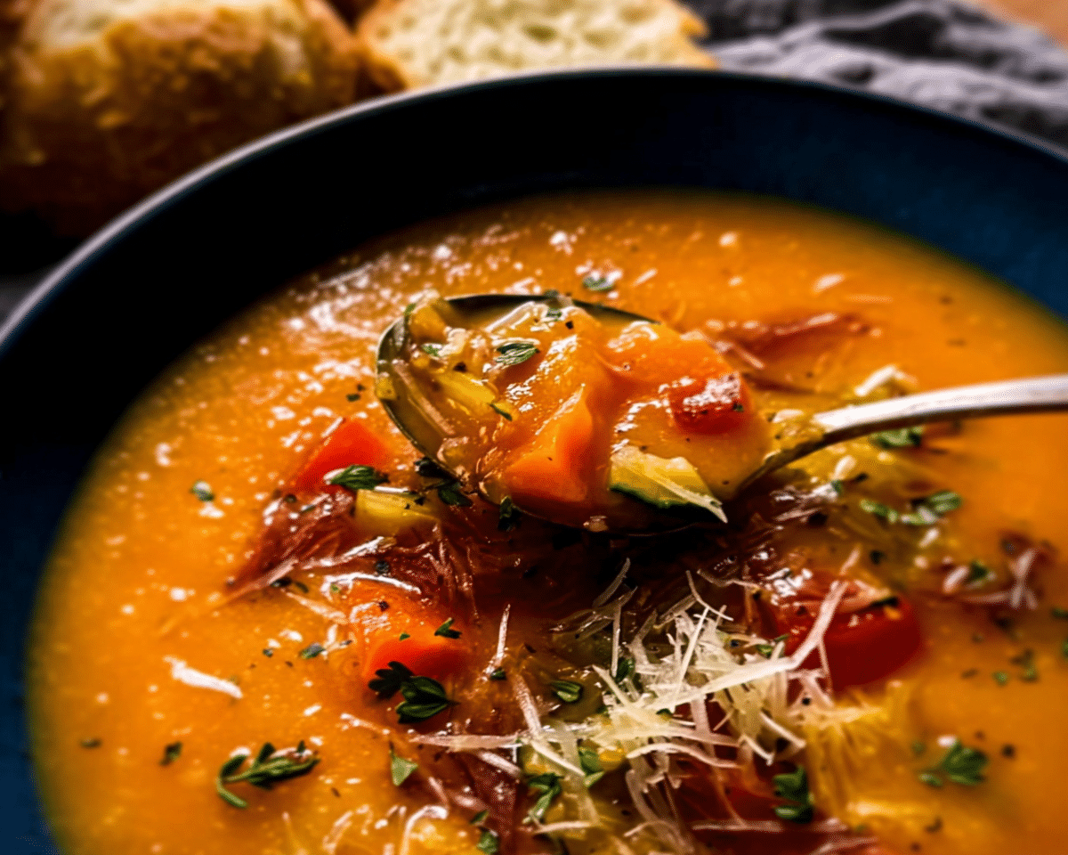 Roasted Vegetable Soup For Spring Dinner