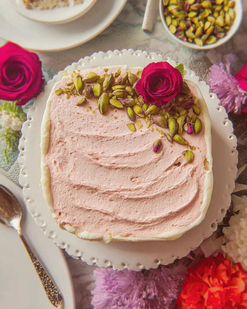 Rose Tiramisu (No Raw Eggs)
