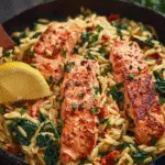 Salmon Orzo For Spring