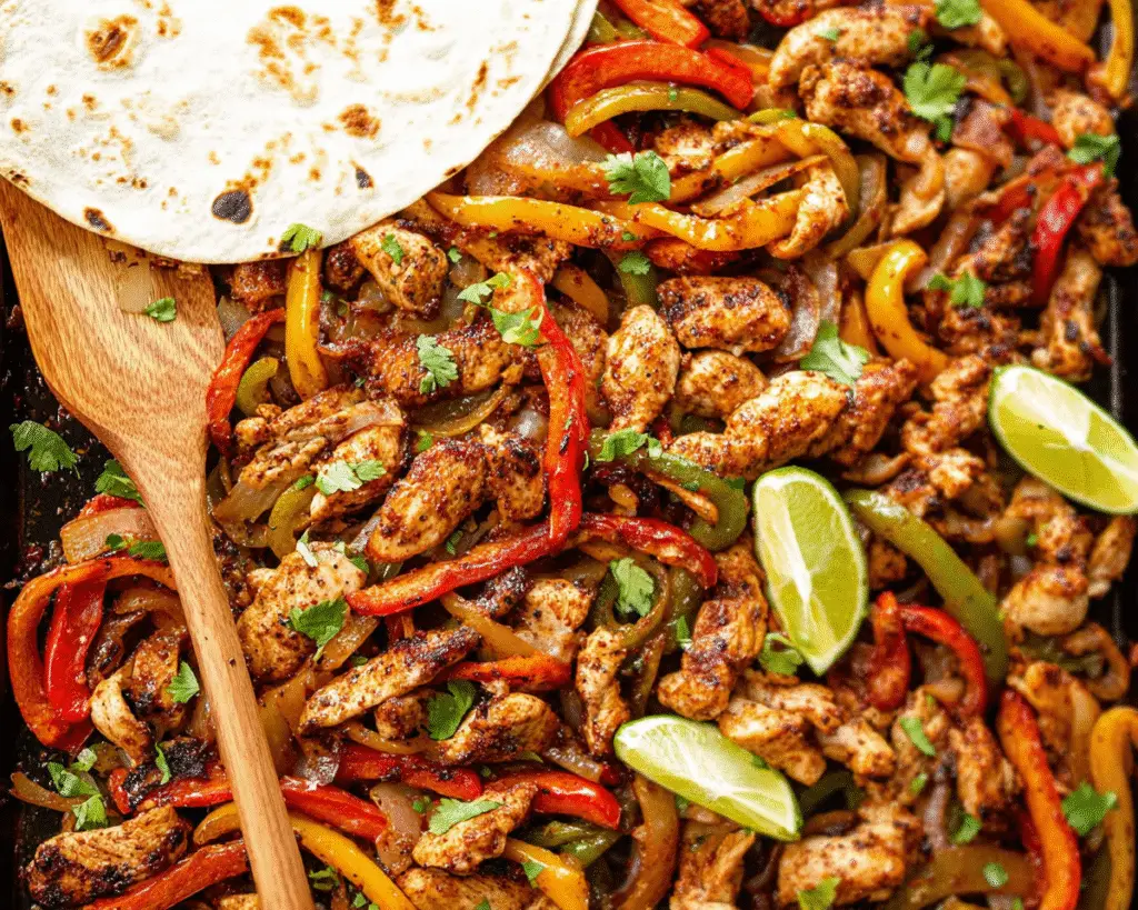 Sheet Pan Chicken Fajitas For Spring