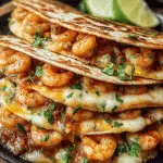 Shrimp Quesadilla with Melty Cheese
