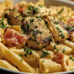 Slow Cooker Cheesy Chicken Penne