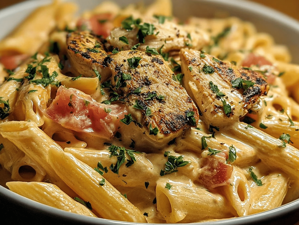 Slow Cooker Cheesy Chicken Penne