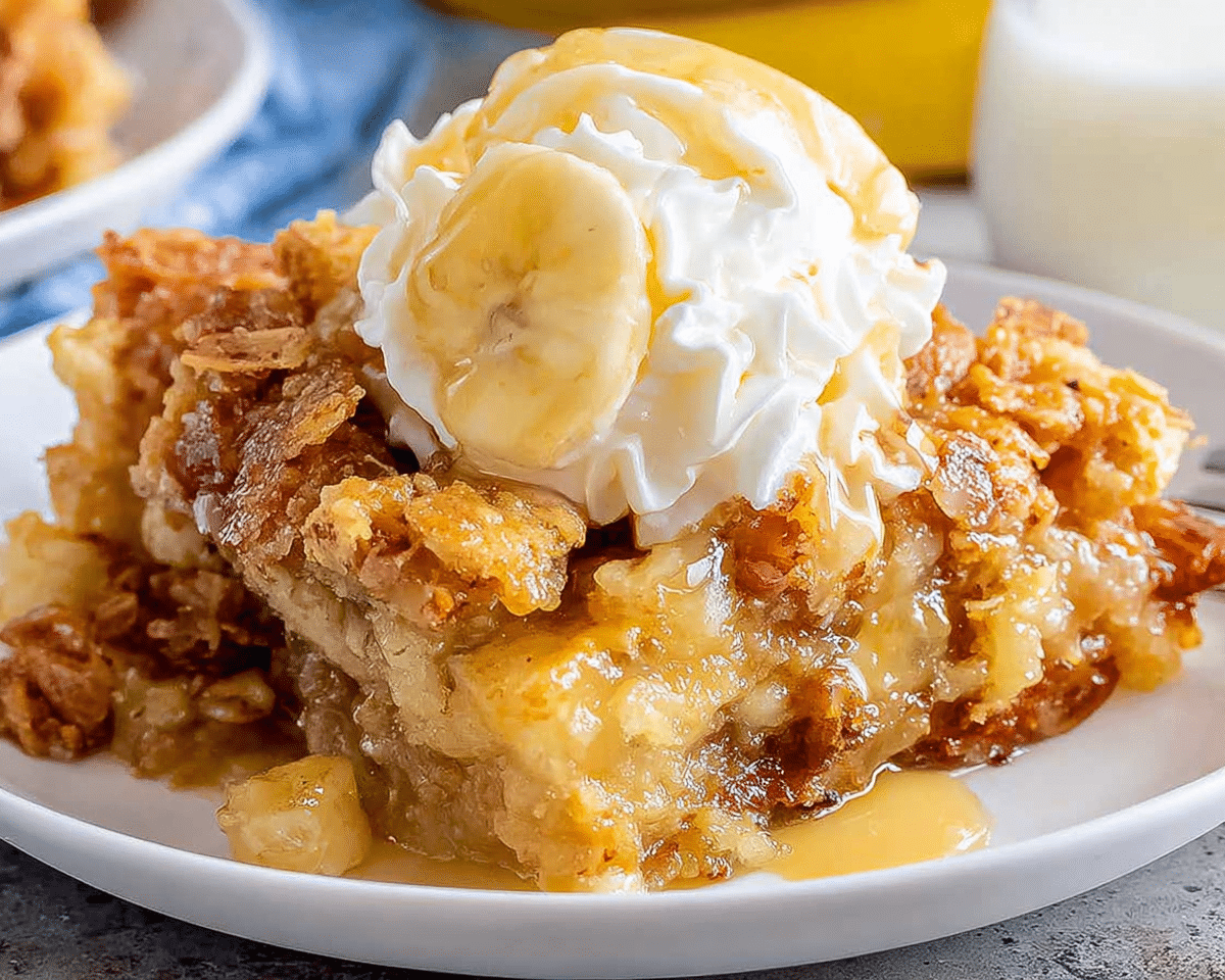Southern Banana Cobbler Dessert