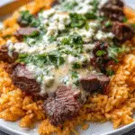 Steak & Cheese Rice For Spring Dinner
