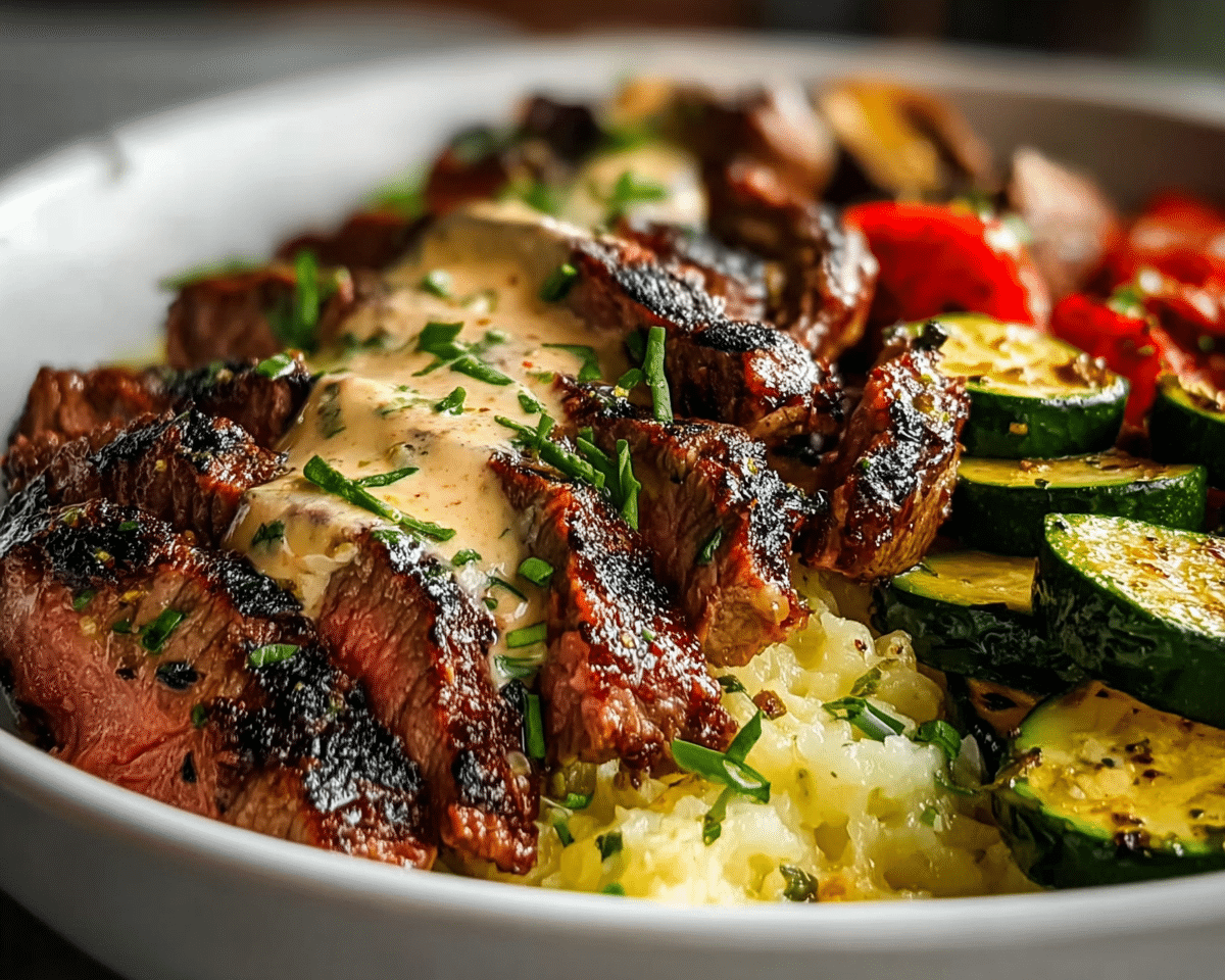 Steak Zucchini Bowl