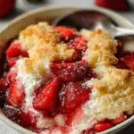 Strawberry Cheesecake Dump Cake