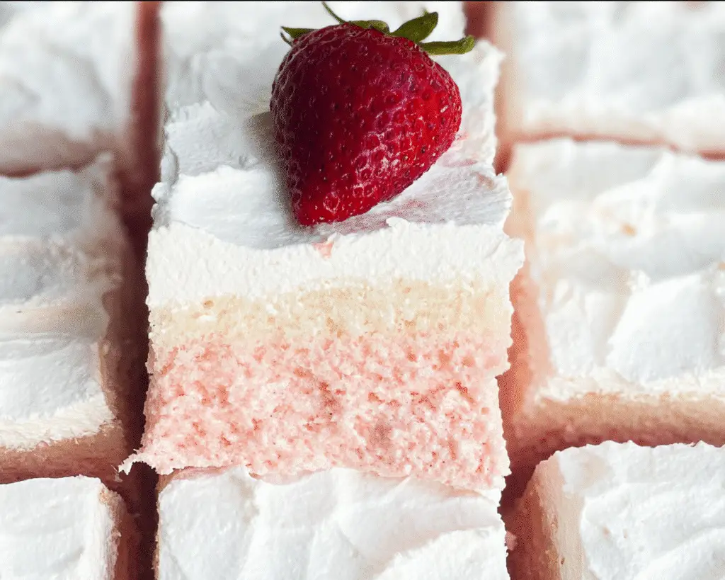 Strawberry Cloud Cake For Spring Desserts