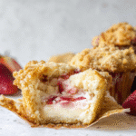 Strawberry Cream Cheese Muffins with Streusel Topping For Spring Desserts