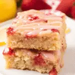 Strawberry Lemon Blondies For Spring Desserts