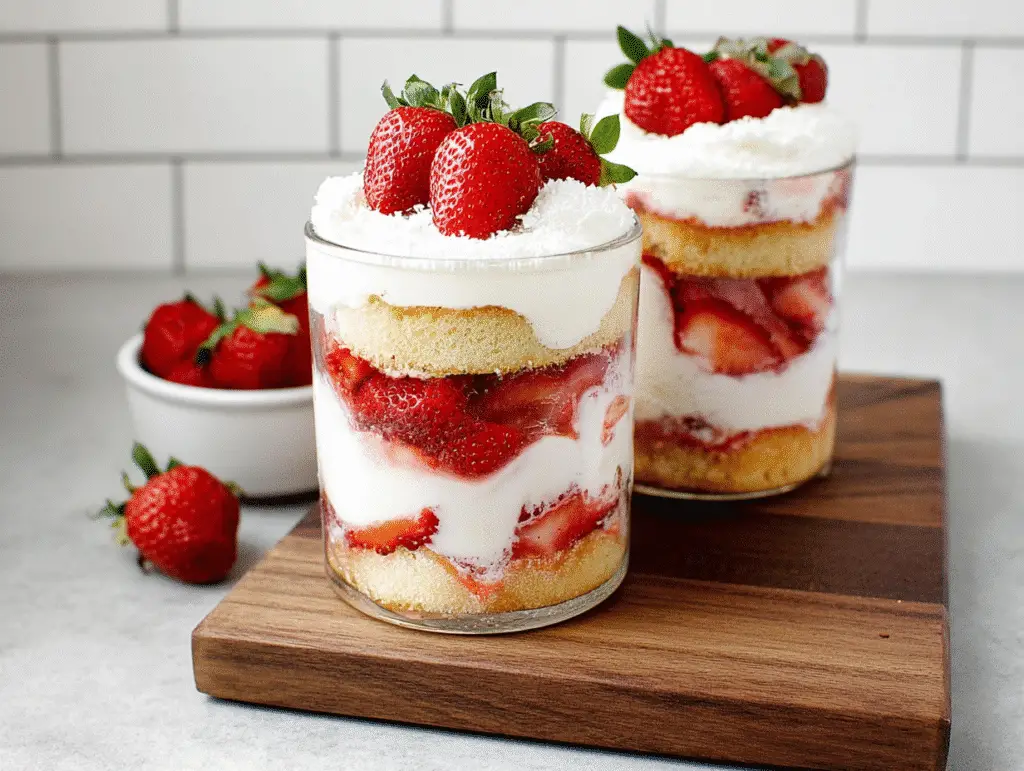 Strawberry Shortcake Trifles