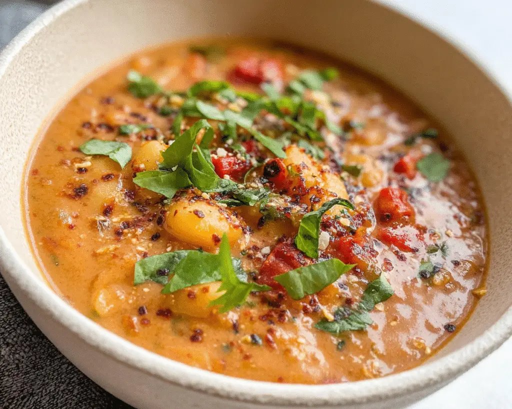 Sun Dried Tomato Gnocchi Soup