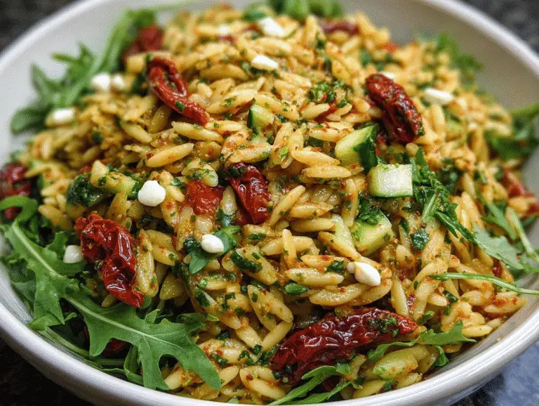 Sun Dried Tomato Orzo Pesto
