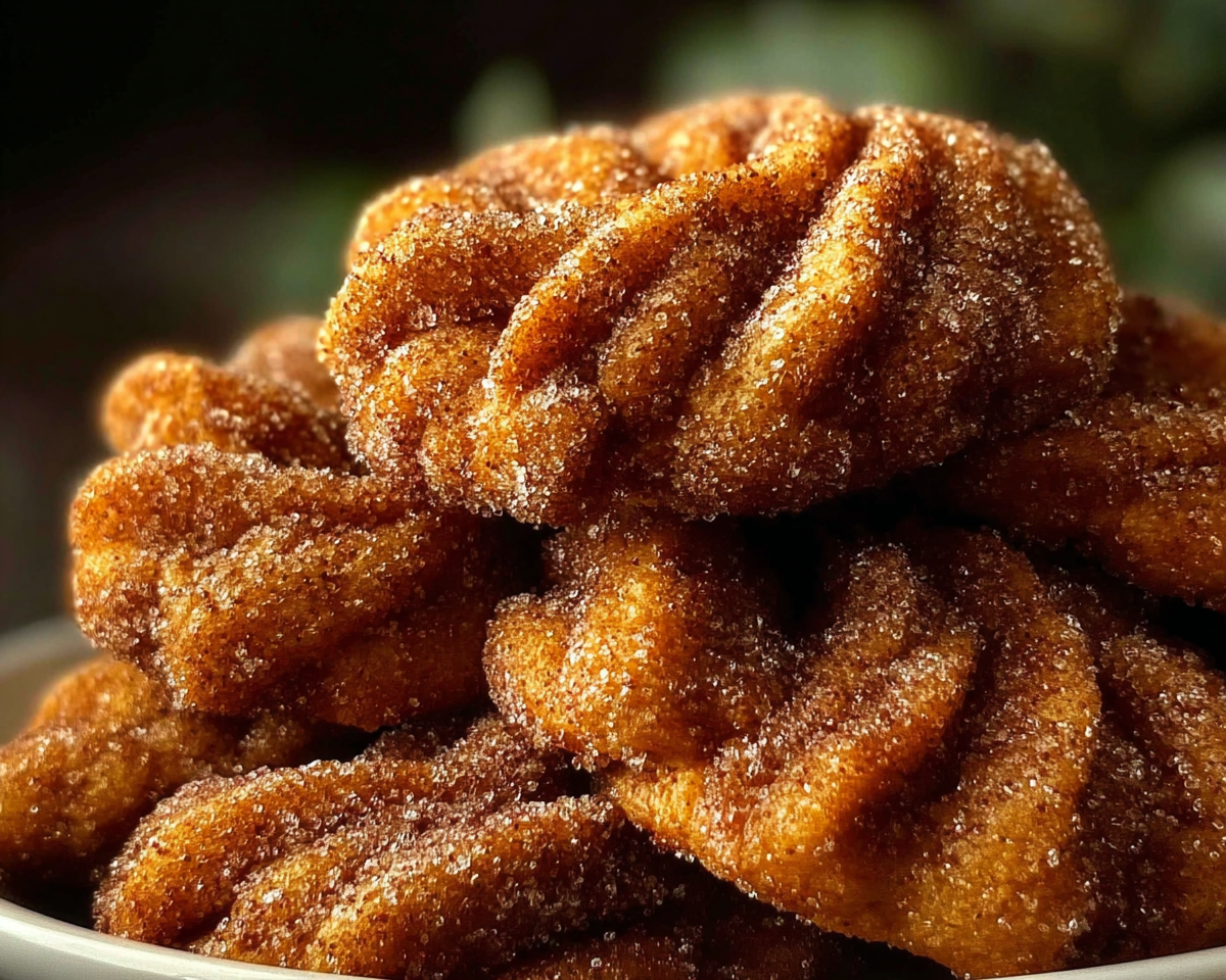 Tasty Churro Crinkle Cookies