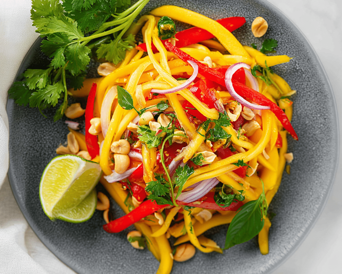 Thai Mango Salad For Spring