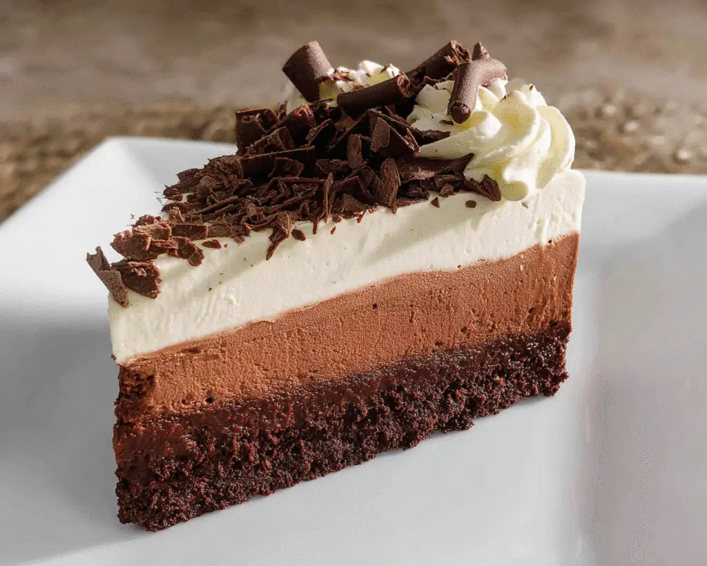 Triple Chocolate Mousse Cake